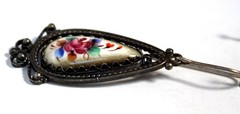 Vintage 1980s Russian Hand Painted Enamel Jewelry Earrings 3 Variations #122,157
