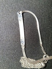 Vintage 1950s ELCO Sterling ID Bracelet With Tassel, Never Engraved