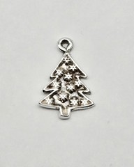 VTG Sterling Silver Christmas Tree Wunter Holidays Petite Charm Pendant – 1.1g