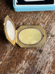 Antique Vintage Victorian 14k 15k Gold Locket Diamonds Monogrammed *As Is* 10 g