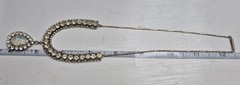 1950s Opaline Glass Intaglio Pagoda Design Demi-Parure Necklace Earrings Set