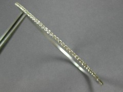 ESTATE 5.30CT DIAMOND 18KT TRI COLOR GOLD 3D ETERNITY STACKABLE BANGLE BRACELET