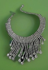 Stunning Vintage Rhinestone Drop Choker 12″ – 16″ Wedding, Vegas, Runway