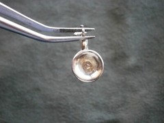 French Horn Vintage Sterling Silver Charm Pendant 2.3g