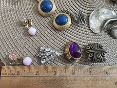 Lot of 19 Pair of Beautiful Vintage & Silver-toned CLIP-ON Earrings
