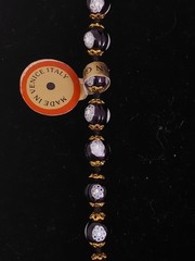 RARE: VINTAGE DE ROMA MILIFIORI 30IN VENETIAN GLASS NECKLACE WITH ORIGINAL TAG
