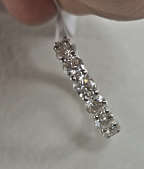 Round 4.8 CT Moissanite Full Eternity Band Stackable size 7