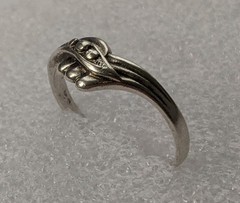 Vintage ring sterling silver 925 Size 9.5 Weight 2.46 g. Ukrainian jewelry.