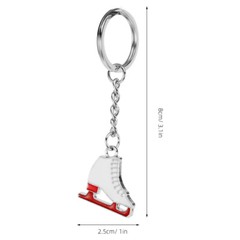 Zinc Alloy Key Chain Wear-resistant Alloy Roller Skate Decorative Bag Pendants