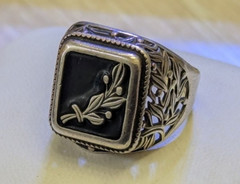 Vintage men’s ring sterling silver 925 Size 9.5 Weight 5.83 g. Ukrainian jewelry