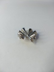 Sarah Coventry Silver Tone Rolling Leaf Pin Brooch Vintage Glam Nature