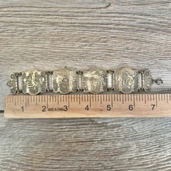 Vintage Arabian Nights Story Teller Panel Bracelet Souvenir Du Maroc