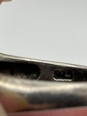 Vintage Sterling 925 BRUTALIST FREE-FORM UNIQUE RING Size 7.5 10.77grams