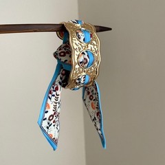 Vintage Silk Scarf Bracelet