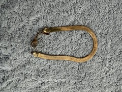 Vintage Signed NAPIER GoldTone 7” Flat Chain Classy Career Casual Bracelet