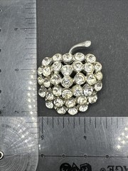 Vintage Rhinestone Fruit Brooch J42