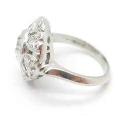 2.85 Ct Art Deco Style Lab Created Diamond 14k White Gold Finish Engagement Ring