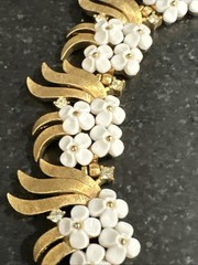 Rare Vtg Crown Trifari Forget-Me-Not Collection Choker 50’s Original Box