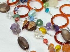 Unique 925 Sterling Silver Genuine Gemstone Pearl Crystal Bicone 32″ Necklace