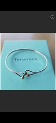 Woman’s Vintage Bracelet Design Tiffany&CO.Sterling 14k Gold Mea 2.5 Inch