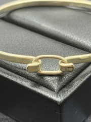Vintage Sterling Silver Hook 7″ Clasp Bangle Bracelet 10 Grams Mexico F24