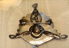 STUNNING! Antique STERLING *PEACOCK* Pendant & BROOCH w ENAMEL*PEARL*MARCASITE!!