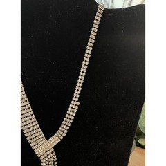 Vintage Rhinestone Icy Necklace