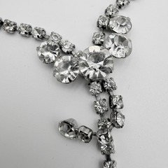 VINTAGE RHINESTONE Jewelry Lot Necklace Bracelet Earrings TAYLOR MAID Case