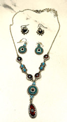 AVON SAQ NRT SHB NECKLACE EARRING BRACELET PEARL TURQUOISE RUBY HEART LOT NEW LN