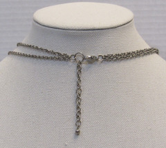 Silver Daisy Coil Wire Bib Necklace Maximalist Whimsigoth Abstract Artisan Boho