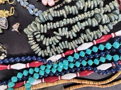 Vintage Broken Jewelry Lot Rhinestone Craft Wear Repair Harvest 1lb 15oz