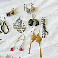 Vintage Boho Chic Pierced Earrings Lot Of 30 Pairs! Retro 70s To The 90s Unique!