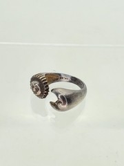 Vintage Sterling Celestial Ring Sun Moon Ring Sterling Silver 925 Sz 6 Wrap Ring