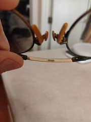 Antique 19k Gold Filled patina Glasses with Chain