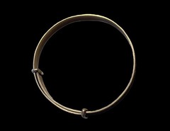 Antique Edwardian 10k GF Small/Child Adjustable Buckle Floral Engraved Bracelet