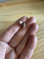 Vintage Forget Me Not Earrings Push On-Cuff *See Description*