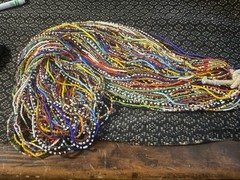 Antique Seed Bead Bunch Necklace .50 Strands