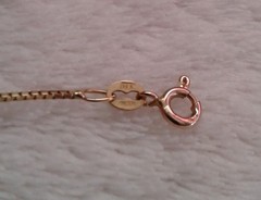 14K Gold 20.5 Box Chain 1mm Necklace W/ WWJD Pendant Michael Anthony 3.6G Total