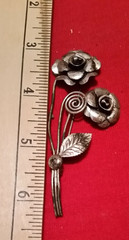 Sterling Silver Pin Brooch Flower Rose Marked .925 Vintage good quality