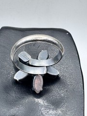 Stikkelorum Rhinestone Ring Irradiated Purple Fashion Jewelry Adjustable