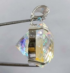 Pretty Round Cut 87 Ct Mystic Topaz 925 Sterling Silver Gemstone Pendant 4OUW