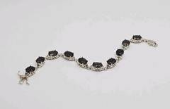 Ross Simons Sterling Silver 19.00ct Smoky Quartz Tennis Bracelet 7.5″
