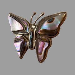 Vintage Butterfly Brooch Lot 7pc BSK Sterling Mexico 925 Enamel Rhinestone