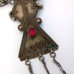 Ethnic Chandelier Necklace Boho Folk Bell Fringe Tribal Middle Eastern Statement