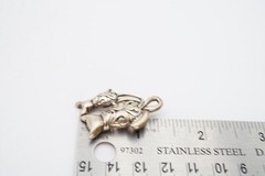 Vintage Jezlaine Sterling Silver 925 Cat Mouse Brooch Pin
