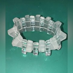 Vintage Clear Lucite Stretchable Women Bracelet