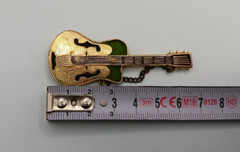 Vintage Soviet guitar brooch made in the USSR, rare