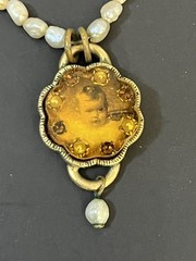 Maximal Art Necklace LOT Signed Estate Jewelry 2 Pieces Victorian Style Dangles