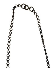 Vintage Brass Leaf Berry Necklace With Adjustable Chain Antique