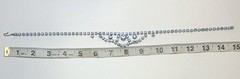 Vintage Silver Tone Baby Blue Rhinestone Choker Necklace 14.5″